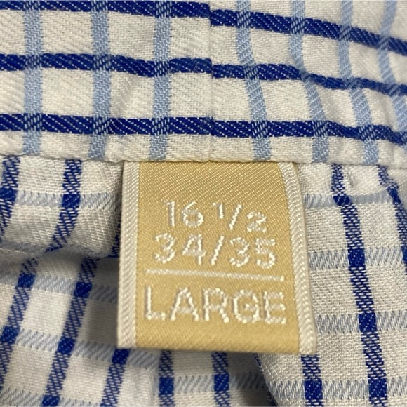 ❤️‍🔥 (5/20) MICHAEL Michael Kors Men's Checkered Dress Shirt Size Large - Picture 8 of 9